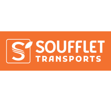 TRANSFERT COEUR "SOUFFLET TRANSPORTS" 1 COULEUR : BLANC