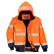BLOUSON HAUTE VISIBILITE C465 ORANGE FLUOMARINE - PORTWEST + TRANSFERT COEUR SOUFFLET TRANSPORTS 1 COULEUR  BLANC