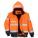 BLOUSON HAUTE VISIBILITE C465 ORANGE FLUO/MARINE - PORTWEST + TRANSFERT COEUR "EPISENS" 1 COULEUR : BLANC