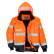 BLOUSON HAUTE VISIBILITE C465 ORANGE FLUO/MARINE - PORTWEST + TRANSFERT COEUR "INVIVO" 1 COULEUR : BLANC