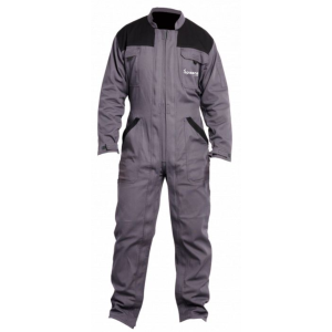 COMBINAISON DE TRAVAIL OCTAVE DOUBLE FG GRIS/NOIR - PBV +...