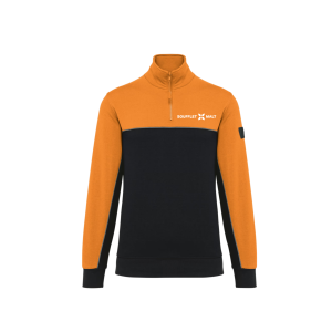 SWEAT COL ZIP WK404 - TOPTEX + TRANSFERT COEUR "MALTERIES...