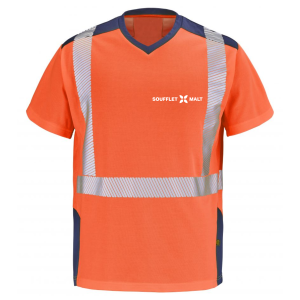TEE-SHIRT HAUTE VISIBILITE ANTI-UV GHARBI 9T84 - CEPOVETT...