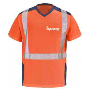 TEE-SHIRT HAUTE VISIBILITE ANTI-UV GHARBI 9T84 - CEPOVETT...
