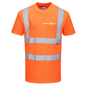 TEE SHIRT HAUTE VISIBILITE ORANGE CL2 RT23 - PORTWEST +...