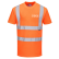 TEE SHIRT HAUTE VISIBILITE ORANGE CL2 RT23 - PORTWEST + TRANSFERT COEUR "SOUFFLET AGRICULTURE" 1 COULEUR : BLANC