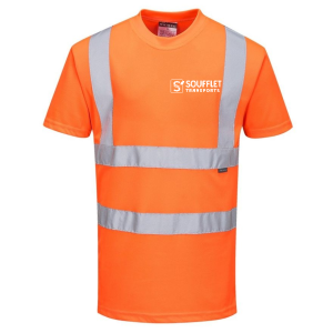 TEE SHIRT HAUTE VISIBILITE ORANGE CL2 RT23 - PORTWEST +...