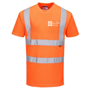 TEE SHIRT HAUTE VISIBILITE ORANGE CL2 RT23 - PORTWEST +...