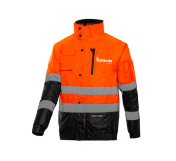 BLOUSON HAUTE VISIBILITE LIFT - T2S + TRANSFERT COEUR "EPISENS" 1 COULEUR : BLANC