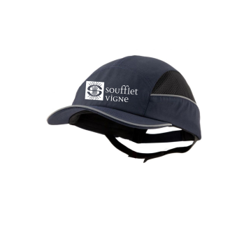 CASQUETTE ANTI-HEURT SURFLEX + TRANSFERT "SOUFFLET VIGNE" 1 COULEUR : BLANC