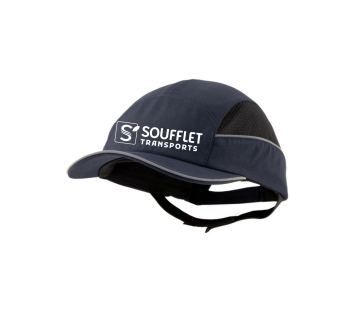 CASQUETTE ANTI-HEURT SURFLEX + TRANSFERT "SOUFFLET TRANSPORTS" 1 COULEUR : BLANC