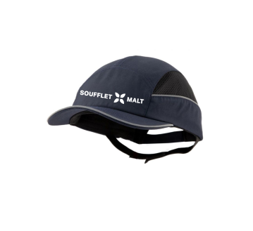 CASQUETTE ANTI-HEURT SURFLEX + TRANSFERT "MALTERIES SOUFFLET" 1 COULEUR : BLANC