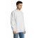 SWEAT UNISEXE NEW SUPREME 13250 - SOL'S + TRANSFERT COEUR "MALTERIES SOUFFLET" 1 COULEUR : BLANC