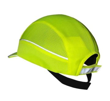 Casquette anti-heurt haute visibilité jaune